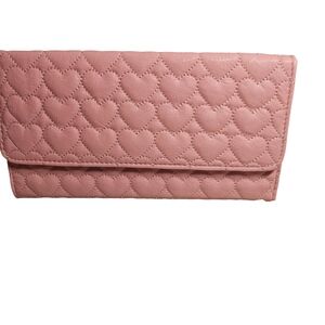 JC Fashion Pink heart wallet